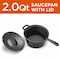 Commercial Chef 2 Quart Cast Iron Saucepan, Dutch Oven Cast Iron Saucepan CHCI20 - alternate 7